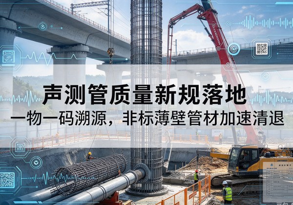 莘县声测管质量新规落地，一物一码溯源，非标薄壁管材加速清退